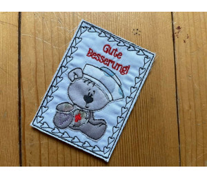 Stickdatei - Aua Bär Doodle